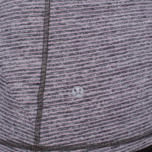 Lululemon race your pace 1/2 zip hyper stripe mauvelous heathered - Picture 8 of 16